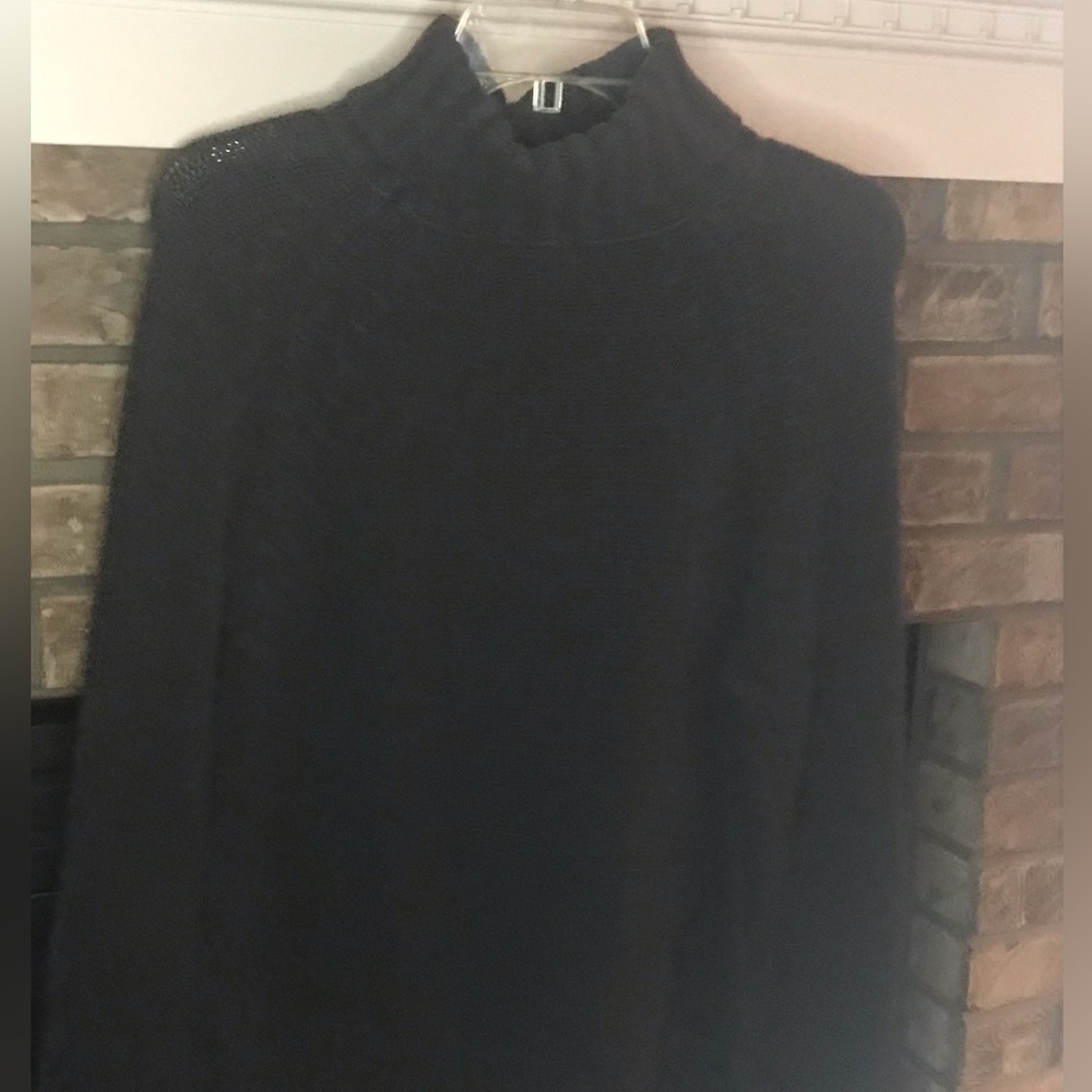 Black GAP size large turtle neck sweater.